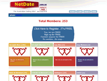 Tablet Screenshot of netdate.com.au